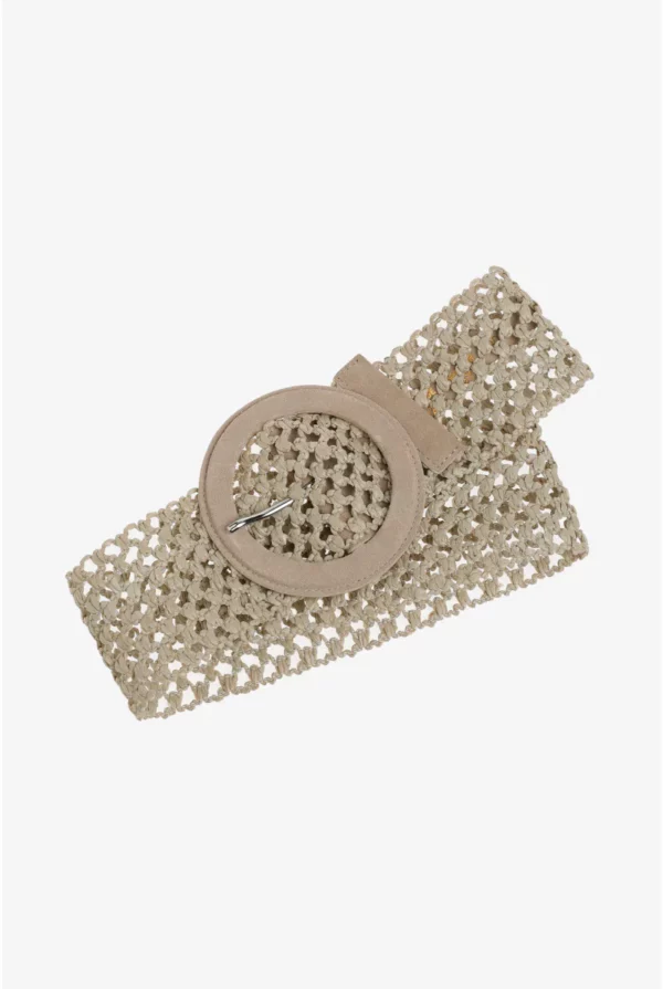 Raffia belt