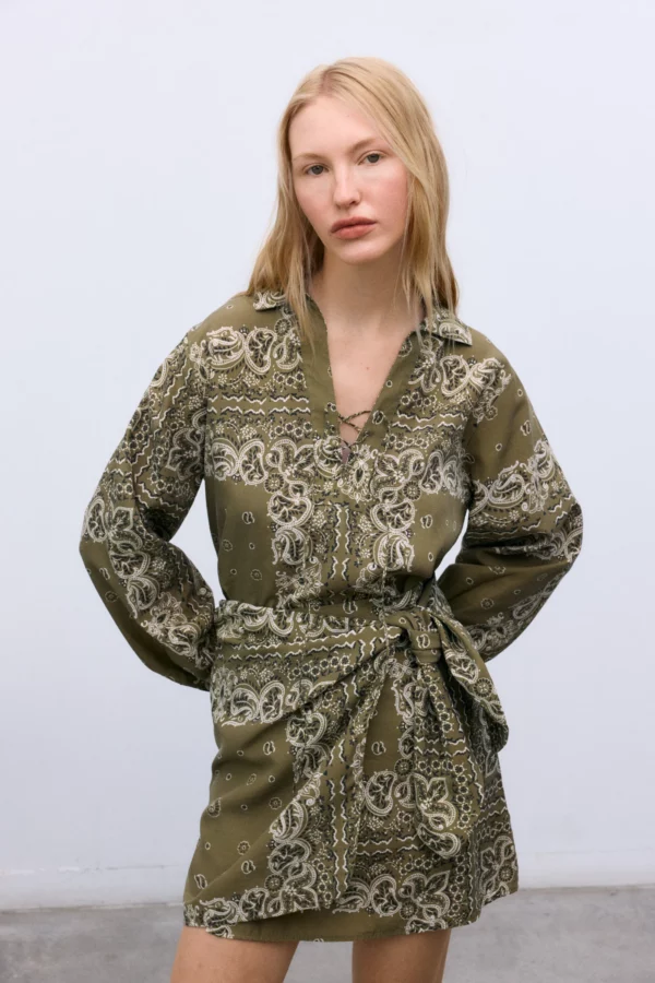 Blouse waterlily the new society bandana kaki