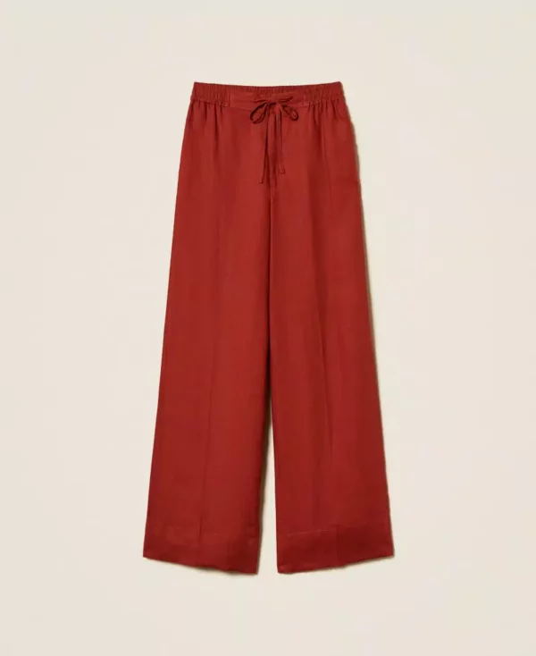Broek twinset brown henna