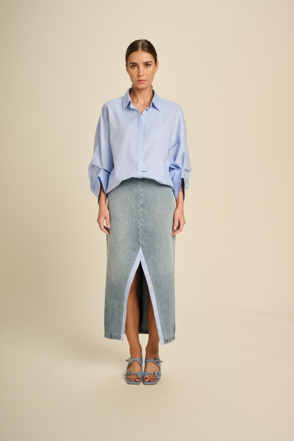 Jeans skirt hush march23