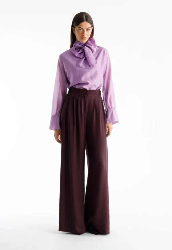 Broek twist aubergine Julia June